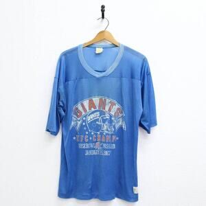 Vintage New York Giants Football Jersey NFC Champions 1987 T Shirt XL